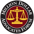 Multi-Million Dollar Advocates Forum Badge- Justice for People